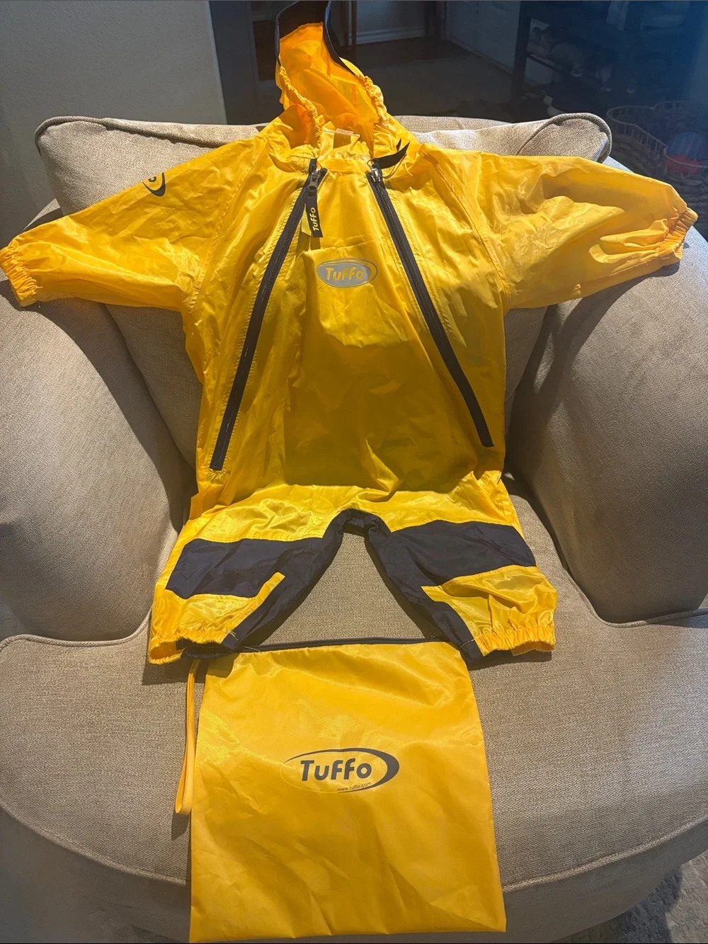 Tuffo Muddy Buddy Yellow Waterproof Rain Suit with Hood